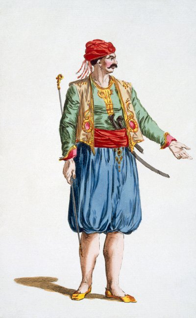 Ein Soldat der türkischen Flotte, 1780 von Pierre Duflos